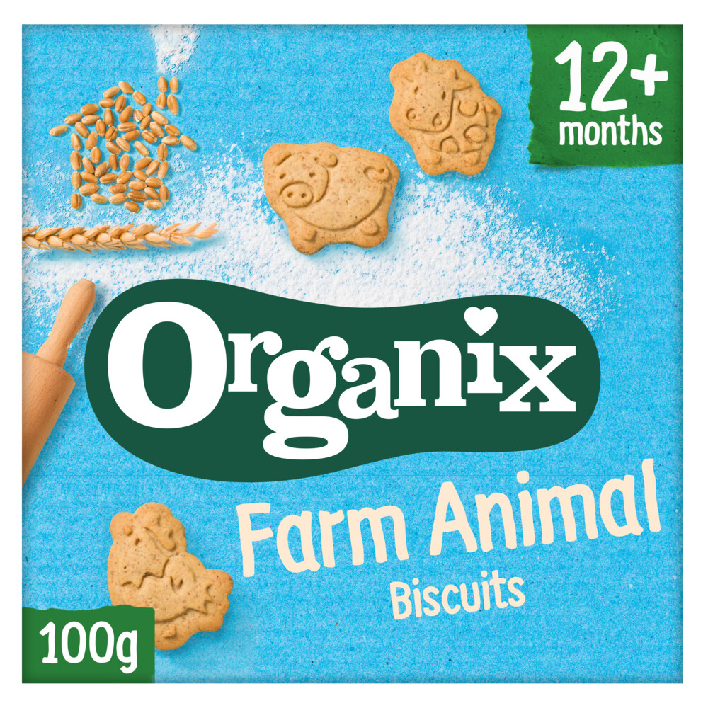 Organix Peuter Koekjes 12+m Boerderijdieren 100 gr