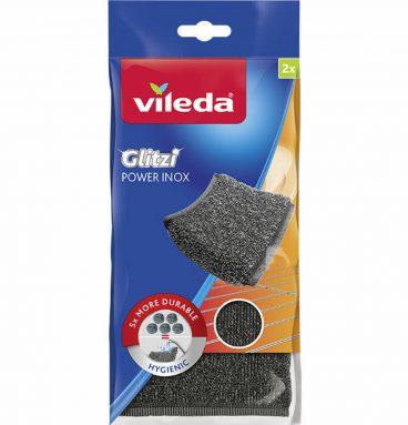 10x Vileda Schuursponzen Glitzi Power Inox 2 stuks