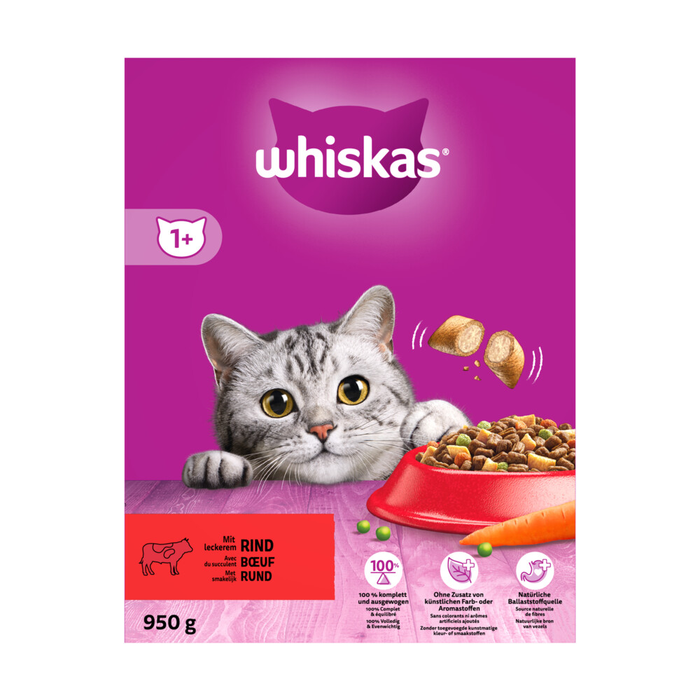 Whiskas Droog Adult Rund 950 gr