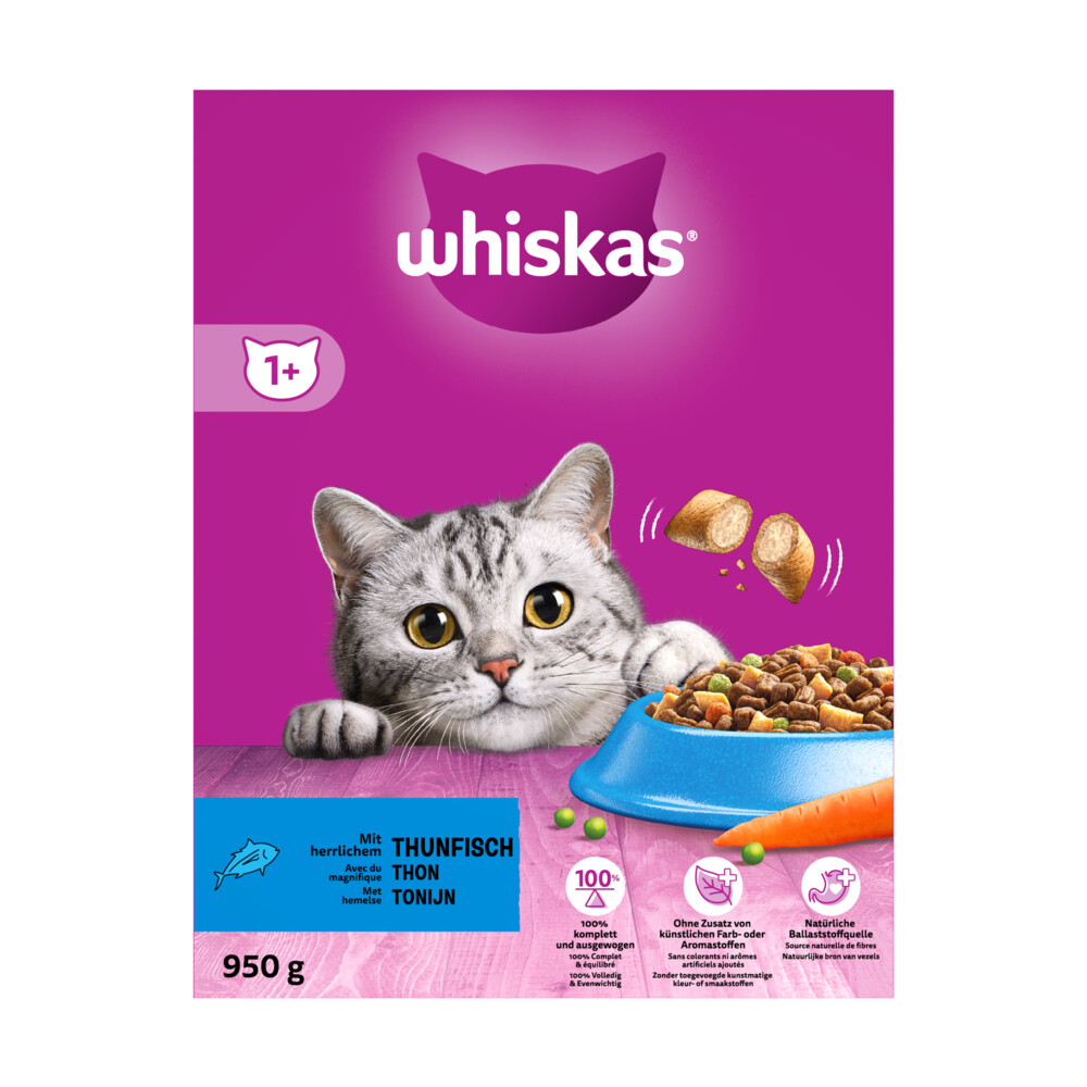 Whiskas Droog Adult Tonijn 950 gr