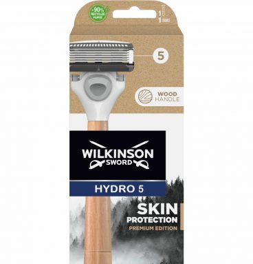 Wilkinson Men Scheermes Hydro 5 razor Skin Protection Premium Edition Wood 1up 5 stuks