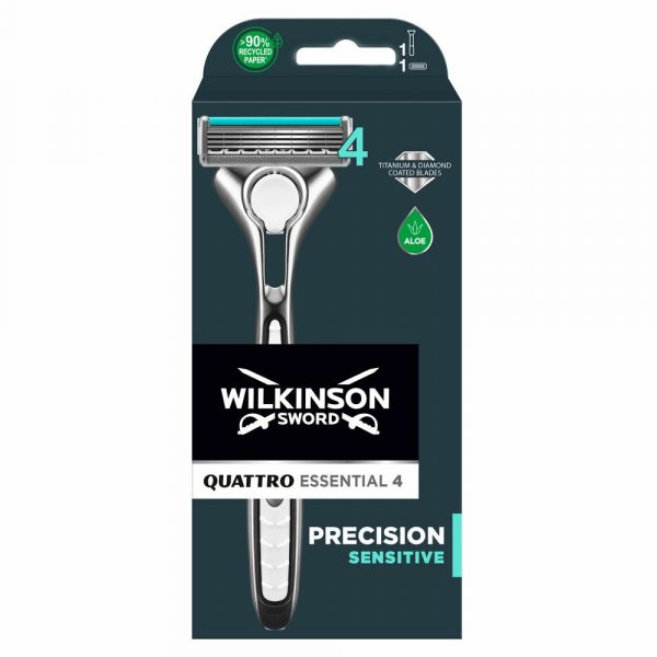 Wilkinson Men Scheermes Quattro Razor Essential 4 Sensitive 1up