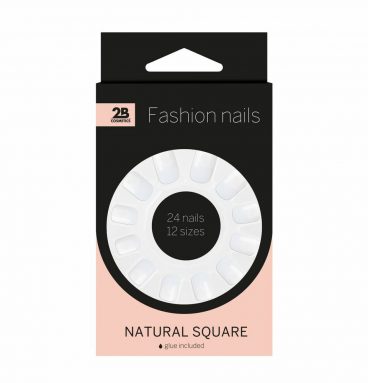 2B Nepnagels Natural Square 24 stuks