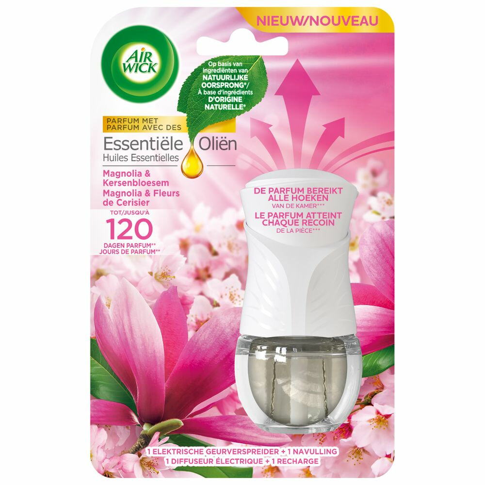 Air Wick Elektrische Luchtverfrisser Starter Kit Magnolia&Kersenbloesem 19 ml