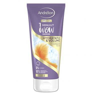 Andrelon 1 Minuut Wow Masker Hydratatie&Volume 180 ml