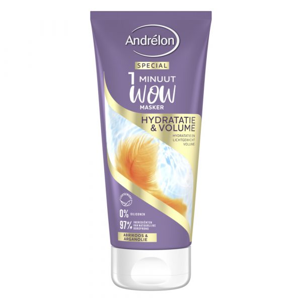 Andrelon 1 Minuut Wow Masker Hydratatie&Volume 180 ml