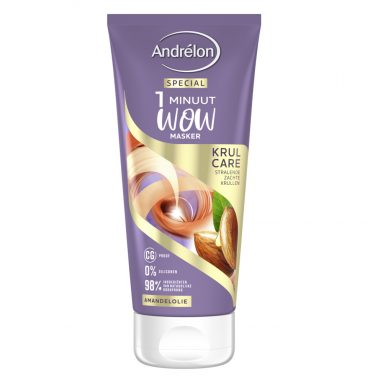 Andrelon 1 Minuut Wow Masker Krul Care 180 ml