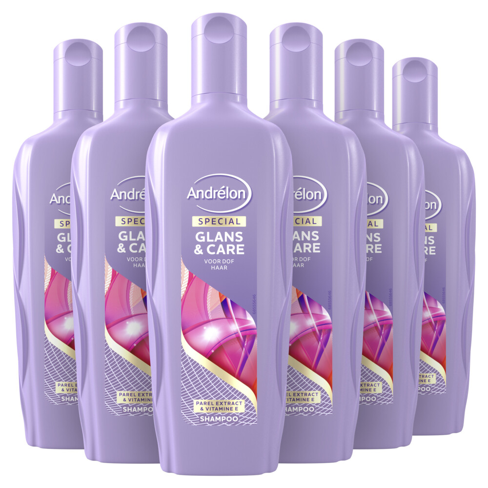 6x Andrelon Shampoo Glans&Care 300 ml