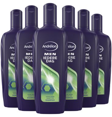 6x Andrelon Shampoo Iedere Dag For Men 300 ml