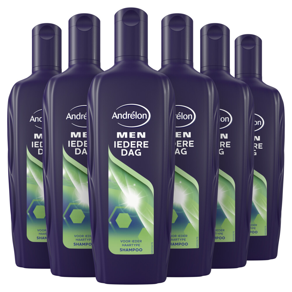 6x Andrelon Shampoo Iedere Dag For Men 300 ml