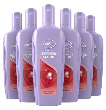 6x Andrelon Shampoo Levendige Kleur 300 ml