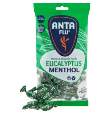 3x Anta Flu Eucalyptus Menthol Keelpastilles 165 gr