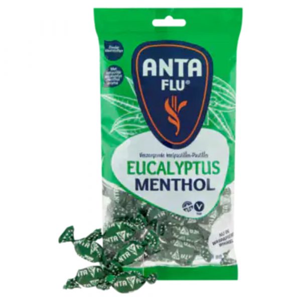 3x Anta Flu Eucalyptus Menthol Keelpastilles 165 gr