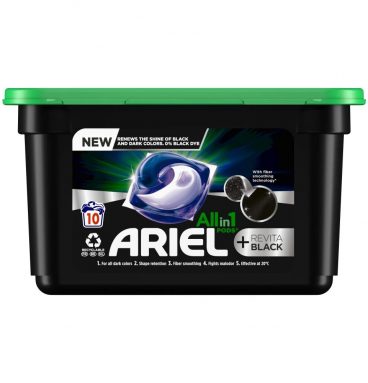 2e halve prijs: Ariel All-in-1 Pods Revita Black 10 stuks