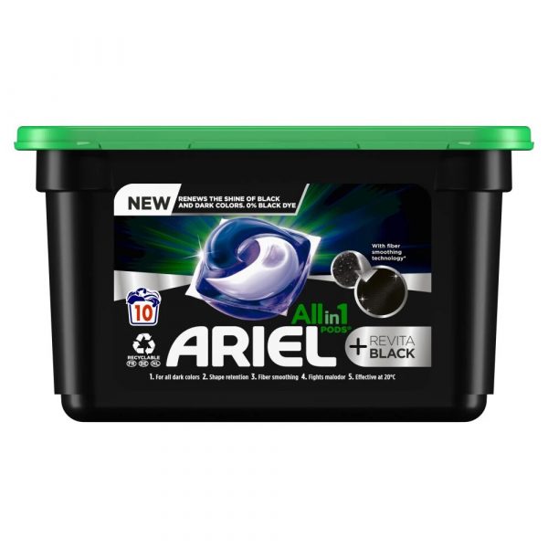 2e halve prijs: Ariel All-in-1 Pods Revita Black 10 stuks