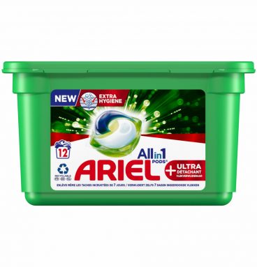 2e halve prijs: Ariel All-in-1 Pods+ Wasmiddelcapsules Effect Oxi-vlekverwijderaar 12 stuks