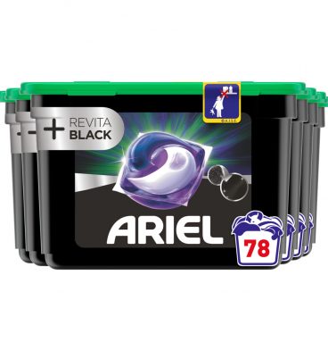 6x Ariel All-in-1 Pods+ Wasmiddelcapsules Revita Black 13 stuks