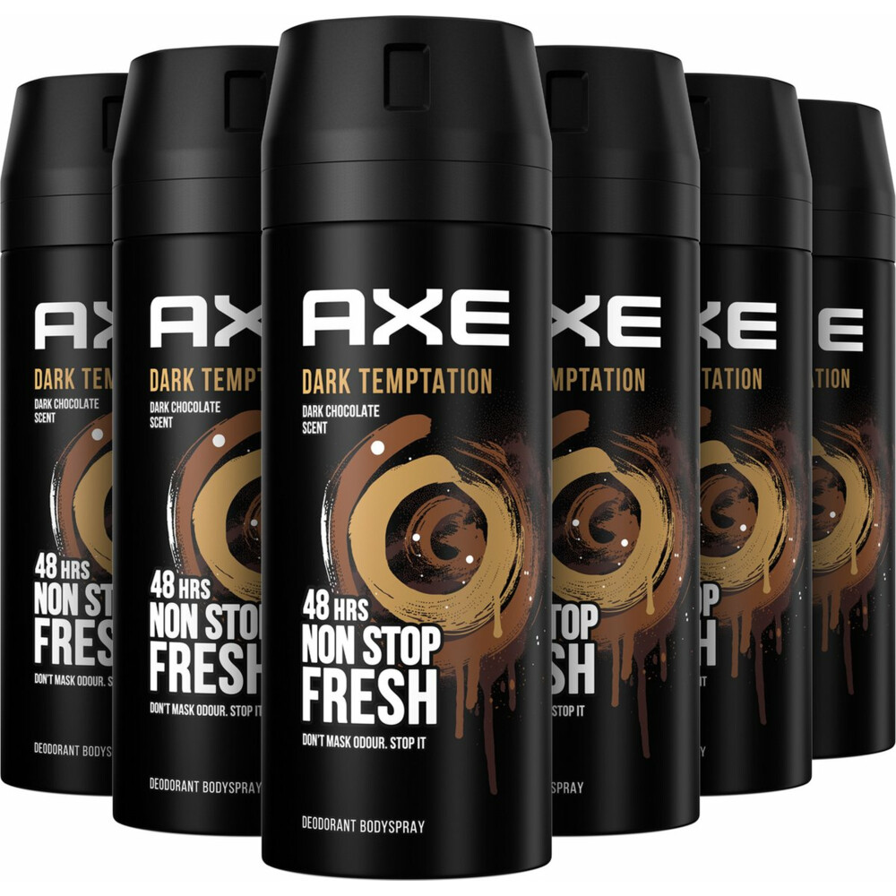 6x Axe Deodorant Bodyspray Dark Temptation 150 ml