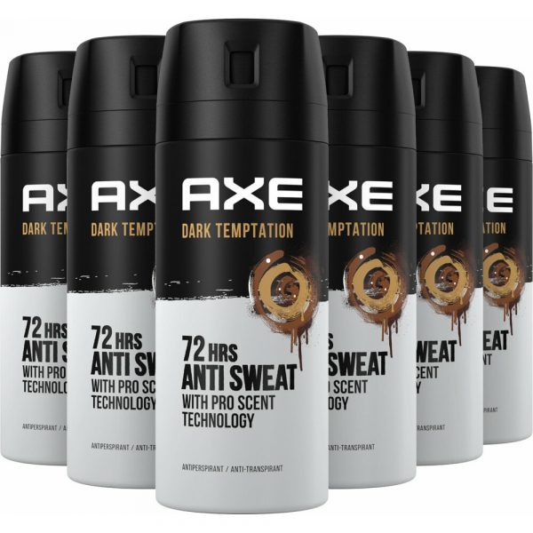 6x Axe Deodorant Spray Anti Transpirant Dark Temptation 150 ml