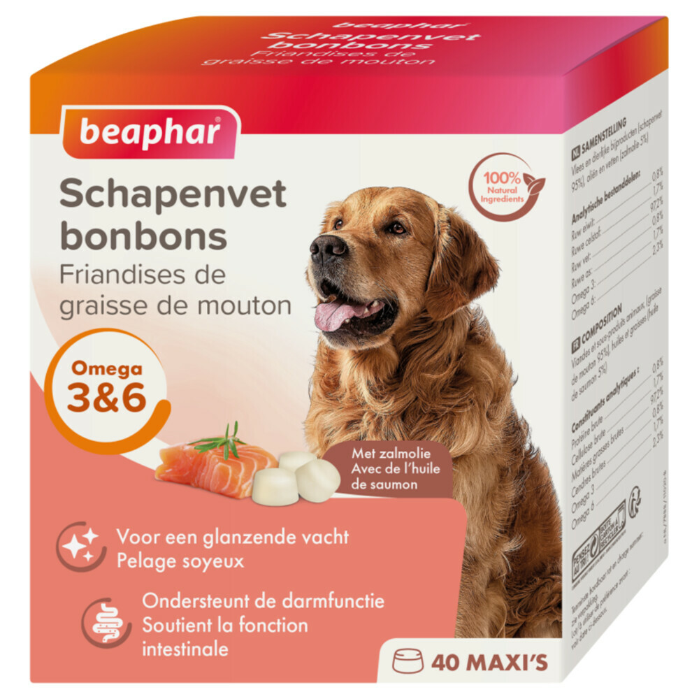 Beaphar Schapenvet Bonbons Zalm 245 gr