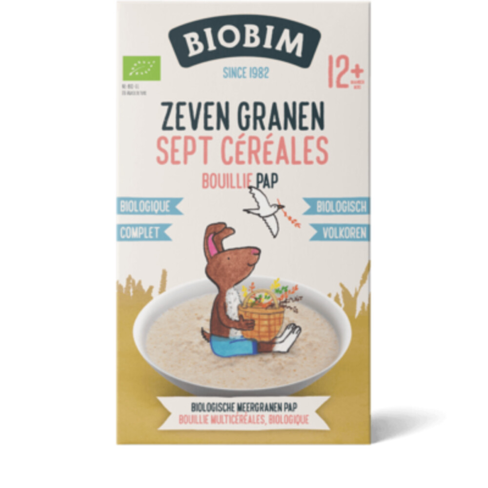 Biobim Papje 12+ mnd Zeven granen 250 gr