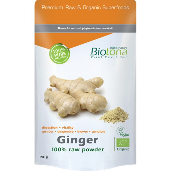 Biotona Ginger Raw Powder Bio 200 gr