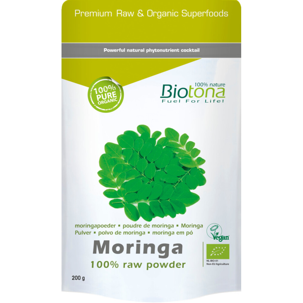 Biotona Moringa Raw Powder Bio 200 gr