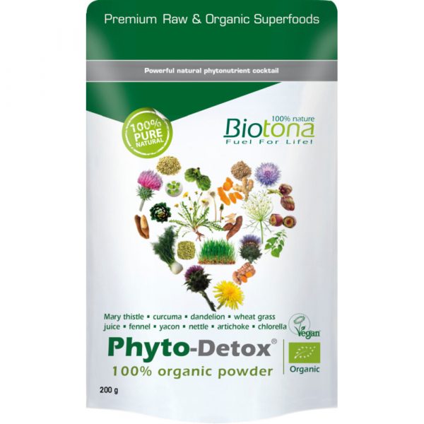 3x Biotona Phytodetox Powder Bio 200 gr