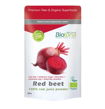 Biotona Red Beet Raw Poeder Biologisch 200 gr