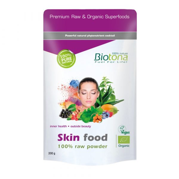 3x Biotona Skin Food Raw Poeder Biologisch 200 gr