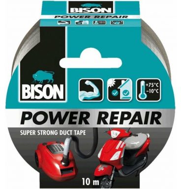 Bison Tape Power Repair Grijs 10 m