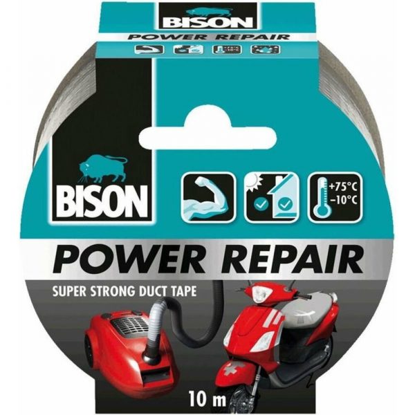 Bison Tape Power Repair Grijs 10 m