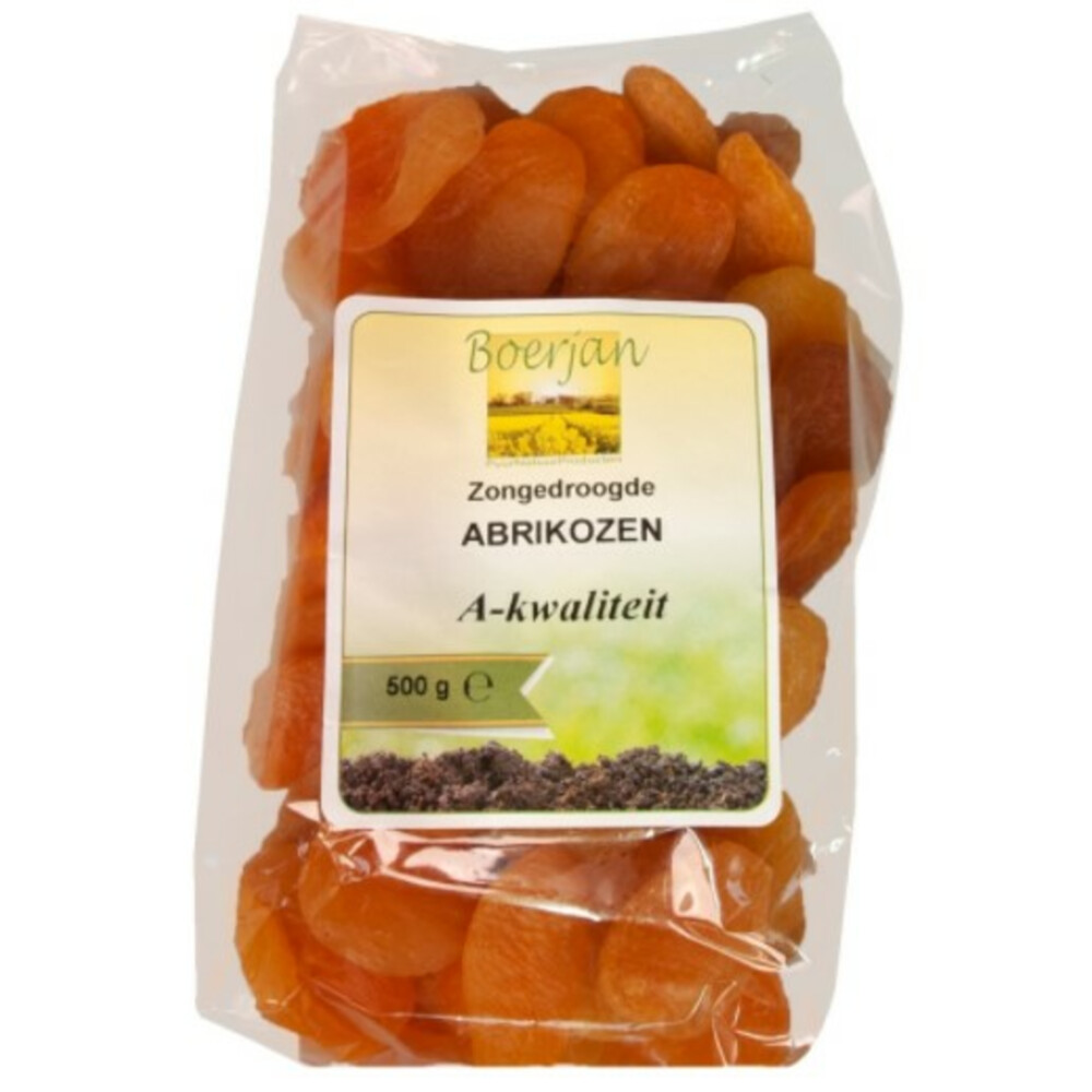 3x Boerjan Abrikozen Zongedroogd 500 gr