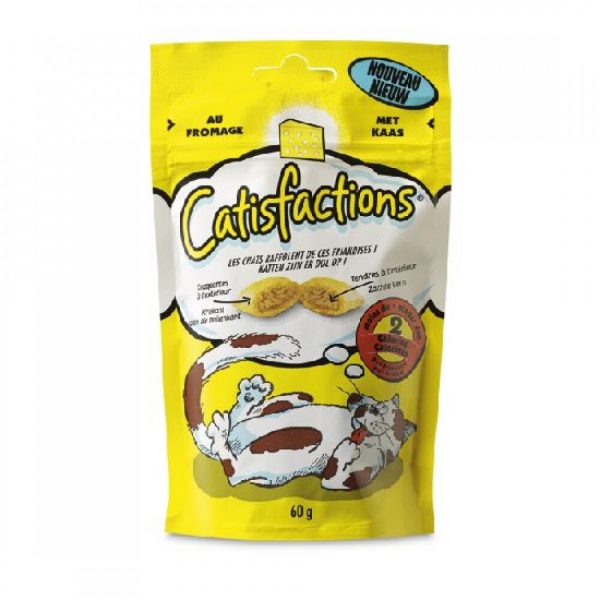 Catisfactions Kattensnoepjes Kaas 60 gr