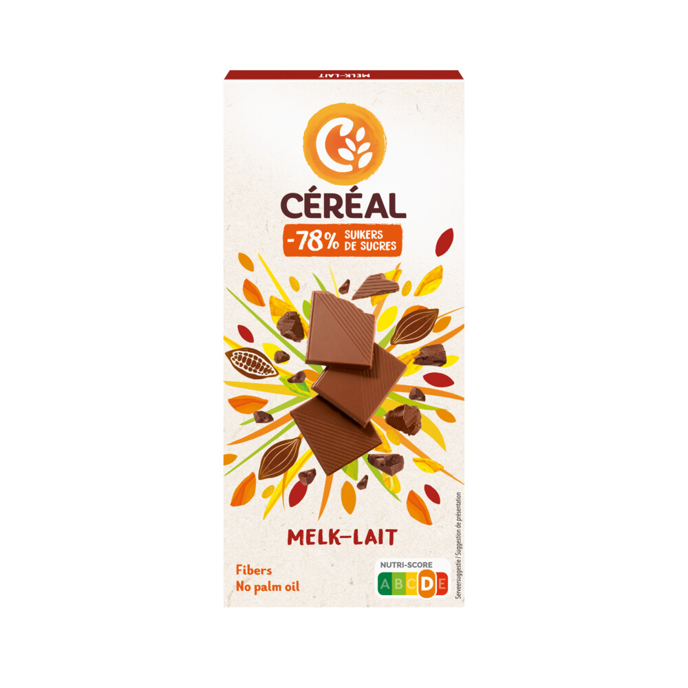 12x Céréal Chocoladetablet Melk 80 gr