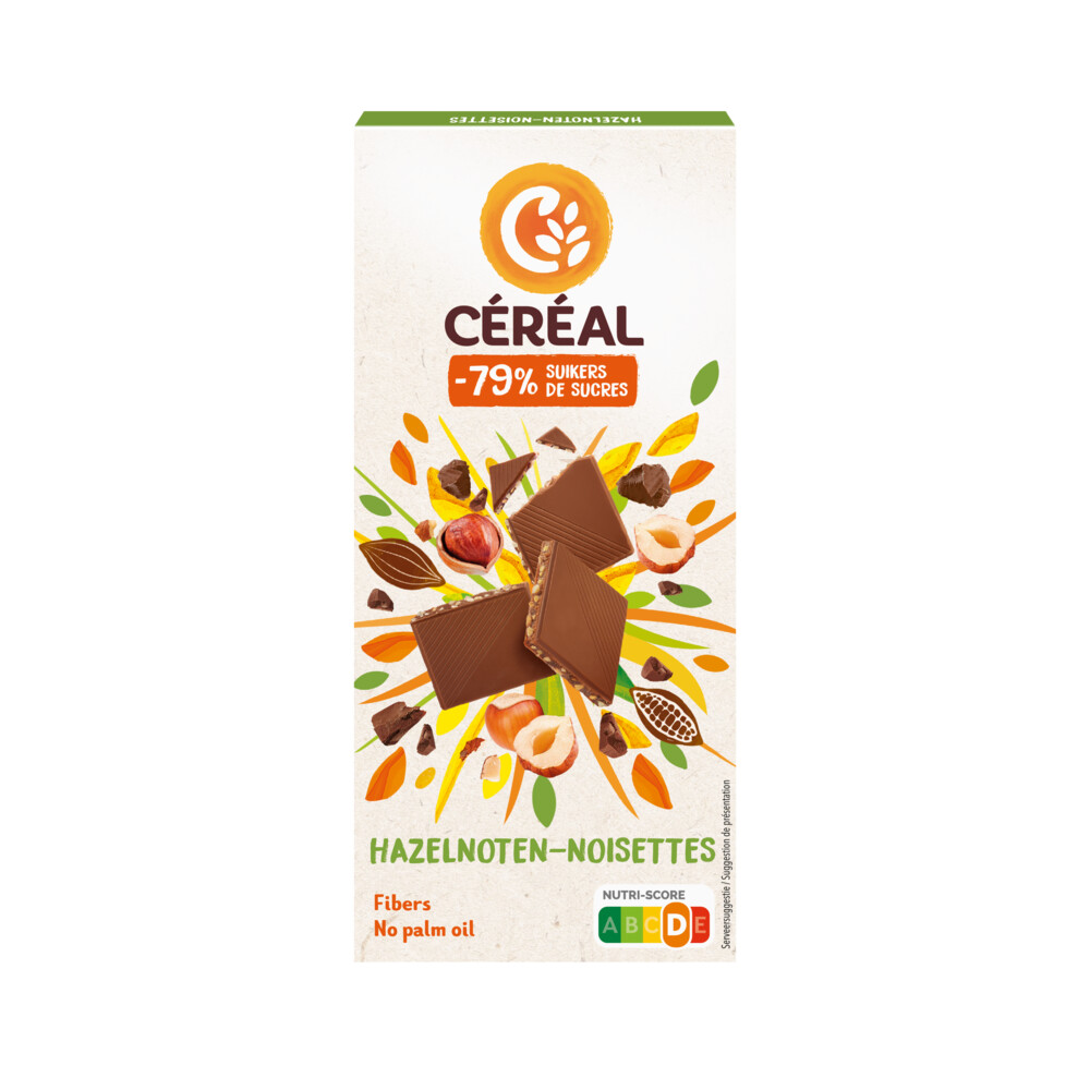 Céréal Chocotablet Hazelnoot 80 gr