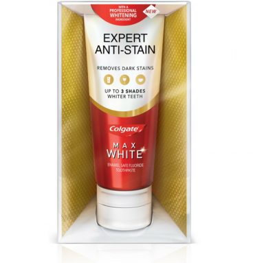 2x Colgate Tandpasta Max White Expert Anti-Stain 75 ml