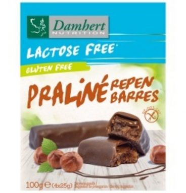 Damhert Praliné repen Lactosevrij&Glutenvrij 100 gr