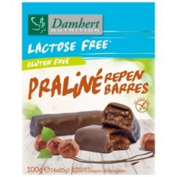 Damhert Praliné repen Lactosevrij&Glutenvrij 100 gr