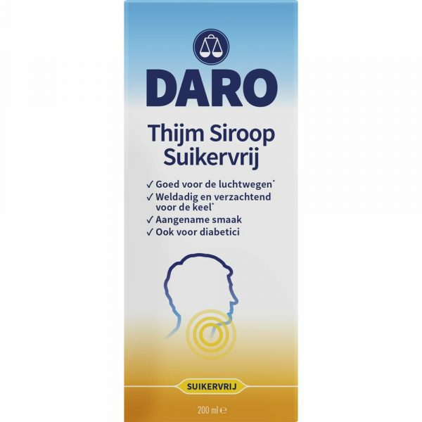 Daro Thijmsiroop Suikervrij 200 ml