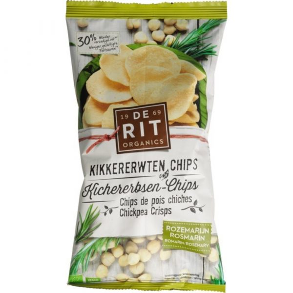 De Rit Kikkererwtchips Rozemarijn Bio 75 gr