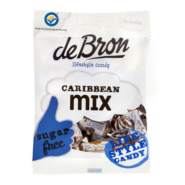 3x De bron Suikervrije Caribbean Toffeemix 90 gr