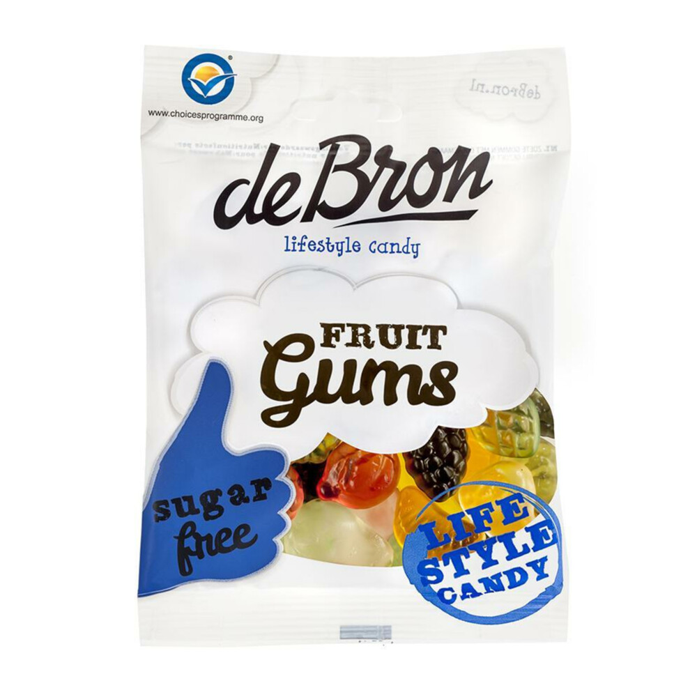 De bron Suikervrije Fruit Gums 100 gr