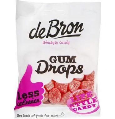 3x De bron Suikervrije Gumdrop Framboos 100 gr