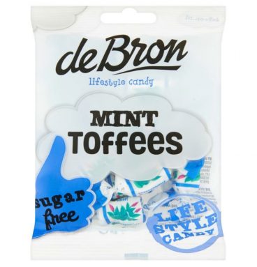 3x De bron Suikervrije Mint Toffee 90 gr