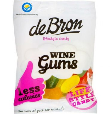 3x De bron Suikervrije Wine Gums 100 gr