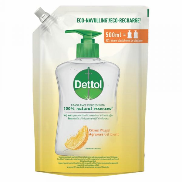 Dettol Handzeep Antibacterieel Navulling Citrus 500 ml