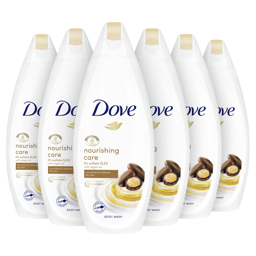 6x Dove Douchecréme Nourishing Care 250 ml