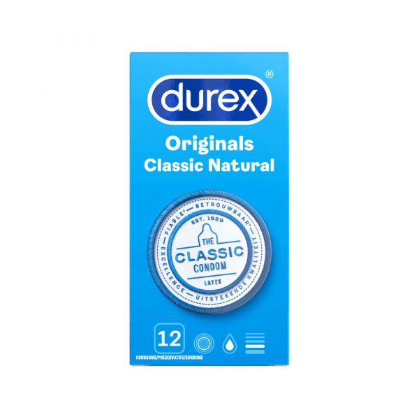 6x Durex Condooms Classic Natural 12 stuks