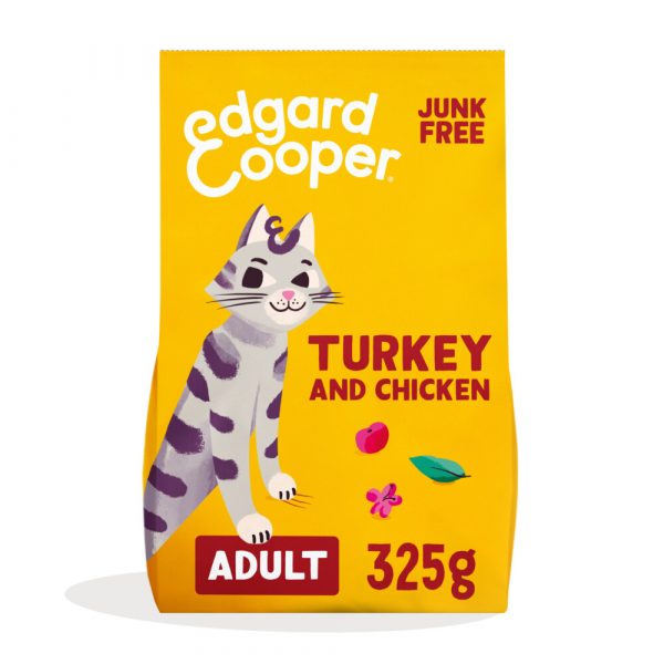 Edgard&Cooper Kattenvoer Adult Kalkoen - Kip 325 gr